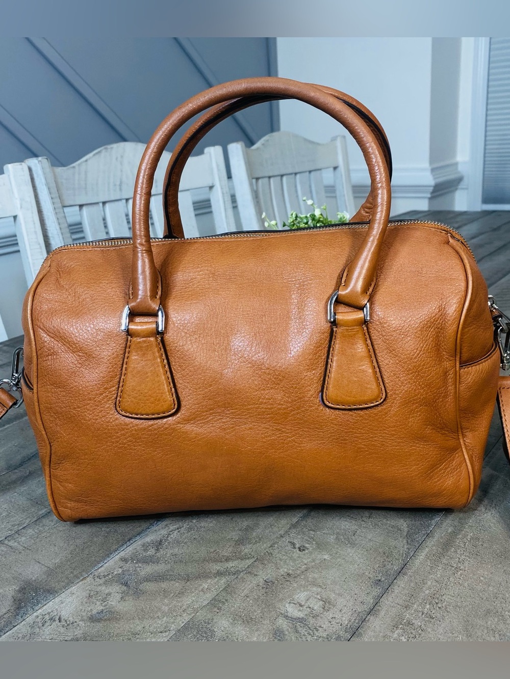 Michael Kors Sophie Large Leather Satchel – Luggage Brown - Picture 4 of 13